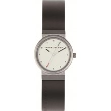 Jacob Jensen New Series Women's Quartz Watch With White Dial Analogue Display And Black Rubber Strap 743