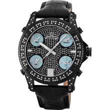 JBW Men's Jet Setter Diamond Watch (Black)
