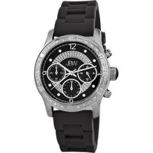 JBW Venus Sport Ladies Diamond Watch in Silver Black