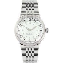 John Galliano Designer Women's Watches, Women's Crystal White Dial Watch