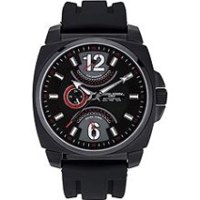 Jorg Gray Leather Multifunction Black Dial Men's watch #JG1040-19
