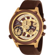 Joshua & Sons Men's Dual Time Quartz Chronograph Steel Strap Watch (Men's diual time quartz chronograph)