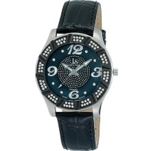 Joshua & Sons Men's Swiss Quartz Diamond Strap Watch (Men's diamond watch)