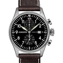 Junkers Cockpit JU52 Quartz Chronograph Watch, Sapphire Crystal 6178-2