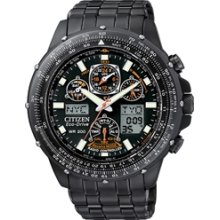 JY0005-50E - Citizen Promaster Black Skyhawk Radio Controlled Watch