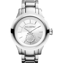 KARL LAGERFELD Chain Detail Bracelet Watch, 44mm