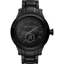 Karl Lagerfeld Classic Black Logo Dial Bracelet Bracelet Watch - Black