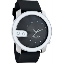 Karmaloop Flud Watches The Exchange Watch With Interchangeable Bands White & Bla