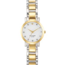 kate spade new york 'gramercy mini' crystal index watch, 24mm Gold/ Silver