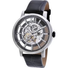 Kenneth Cole Mens Automatic Watch Gunmetal Skeleton Dial KC1920