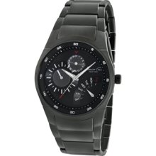 Kenneth Cole Men's York Kc9189 Slim Triple Grey Retrograde Watch $185