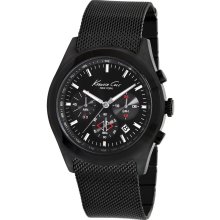 Kenneth Cole New York Men's KC9183 Dress Sport Triple Black Mesh Watch