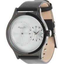 Kenneth Cole New York Leather Silver-Tone Dial Men's Watch #KC1892