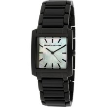 Kenneth Jay Lane Watches Women's White MOP Dial Black IP Stainless Ste