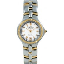 Krug Baumen Regatta 4 Diamond White Dial Two Tone Strap Gents Watch Rrp Â£129