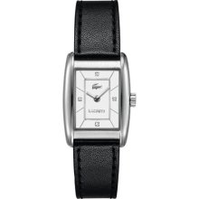 Lacoste Women's 2000642 Black Leather Band watch