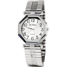 Ladies Adjustable Silver Tone Quartz Fashion Wristwatch