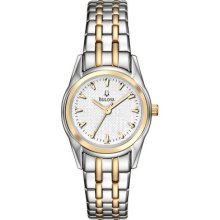 Ladies Bulova Dress Duets Watch in Two Tone Stainless Steel (98L138)