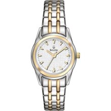 Ladies Bulova Dress Duets Watch in Two Tone Stainless Steel (98L1 ...