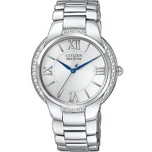 Ladies' Ciena Eco-Drive Watch with Diamond Bezel