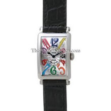 Ladies Medium Franck Muller Long Island Steel Color Dreams 952QZ Watch