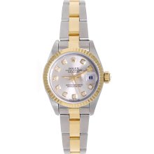 Ladies Rolex Datejust 2-Tone Diamond Watch 69173