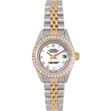 Ladies Rolex Datejust Watch 79173 White With Gold Roman Numerals