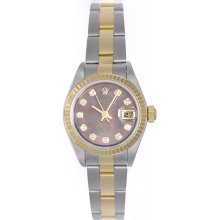 Ladies Rolex Datejust Watch 79173 Factory Mother-Of-Pearl Dial