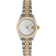 Ladies Rolex Datejust Watch 69173 with Custom Mother-Of-Pearl Dial