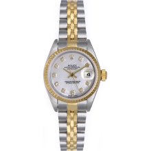 Ladies Rolex Datejust Watch 79173 Factory Mother-Of-Pearl Diamond Dial