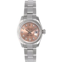 Ladies Rolex Watch Datejust Stainless Steel Automatic Winding 179174