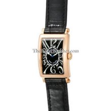 Ladies Small Franck Muller Long Island Pink Gold 902QZ Watch