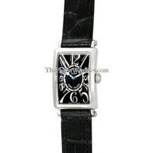 Ladies Small Franck Muller Long Island Steel 902QZ Watch