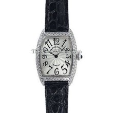 Ladies Small Franck Muller Curvex Steel Diamond 1752QZD Watch