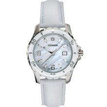 Ladies Sport White Mop Dial Leather Watch Ladies Sport White Mop Dial Leather Watch