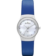 Ladiesâ€™ Stainless Steel & Leather Watch