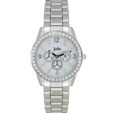 Ladies' Stainless Steel Glitz Watch