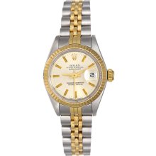 Ladies Used Rolex Watch Datejust 69173 Steel & Gold