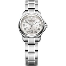 Ladies Victorinox Silver Dial Bracelet Watch- White