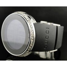 Ladies Ya114401 I Gucci Digital Genuine Diamond Watch Two Timezone