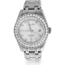 Large Face Automatic Watch 3.5 CTW Bezel Creme