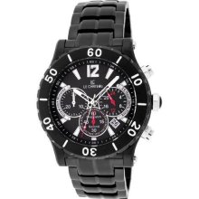 Le Chateau 5438M Blk Men'S 5438M Blk Sport Dinamica Chronograph Black Ion-Plated Watch