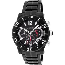 Le Chateau Dinamica Men's Black Ion-plated Sport Watch