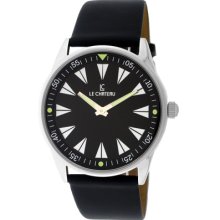 Le Chateau Men's Sport Luminous Hands Black Dial Watch