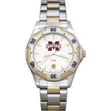 LogoArt College All-Pro Men's Watch Team: Mississippi State University, Color: Two-Tone