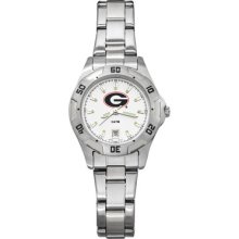 LogoArt College All-Pro Women's Watch Color: Chrome, Team: University of Georgia