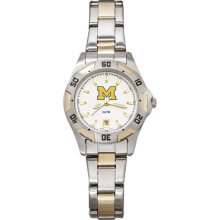 LogoArt College All-Pro Women's Watch Color: Two-Tone, Team: University of Michigan