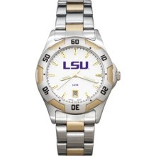 LogoArt College All-Pro Men's Watch Color: Two-Tone, Team: Louisiana State University