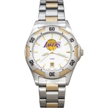 LogoArt NBA All-Pro Men's Watch Color: Two-Tone, Team: Los Angeles Lakers