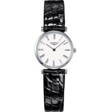 Longines Watch, Womens Black Alligator Strap L42094112